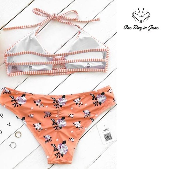 Push Up Halter Bikini - Picture 2 of 3